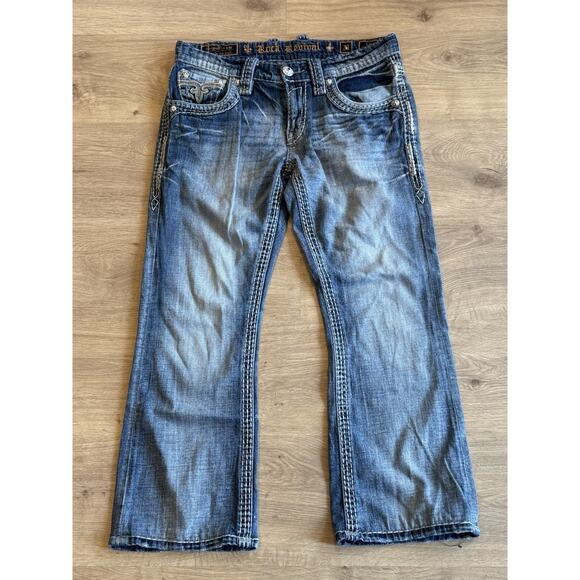 "Rock Revival" (Loic-Slim Boot) Jeans. Men's Size: W31x26 - Picture 1 of 10